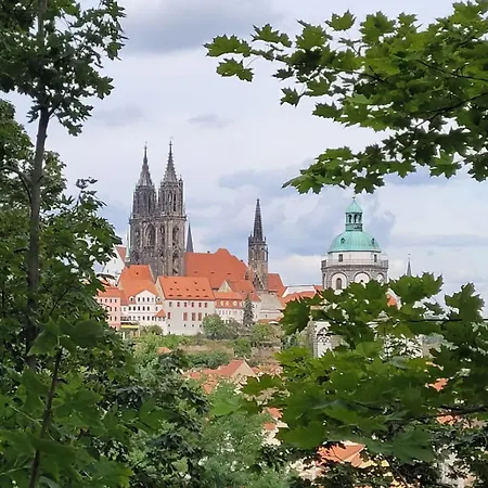 Cosel Altstadt Radfahrer Balkon * Meissen
