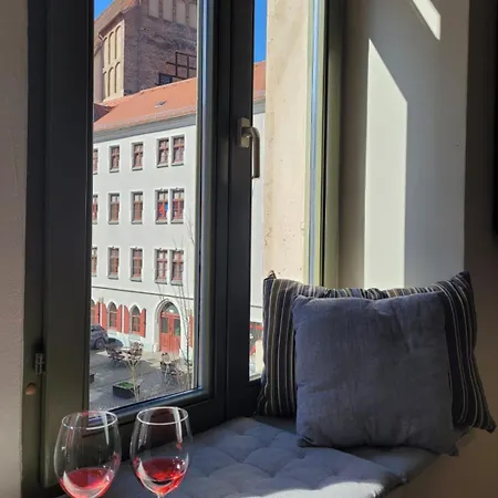 Cosel Altstadt Radfahrer Balkon Meissen